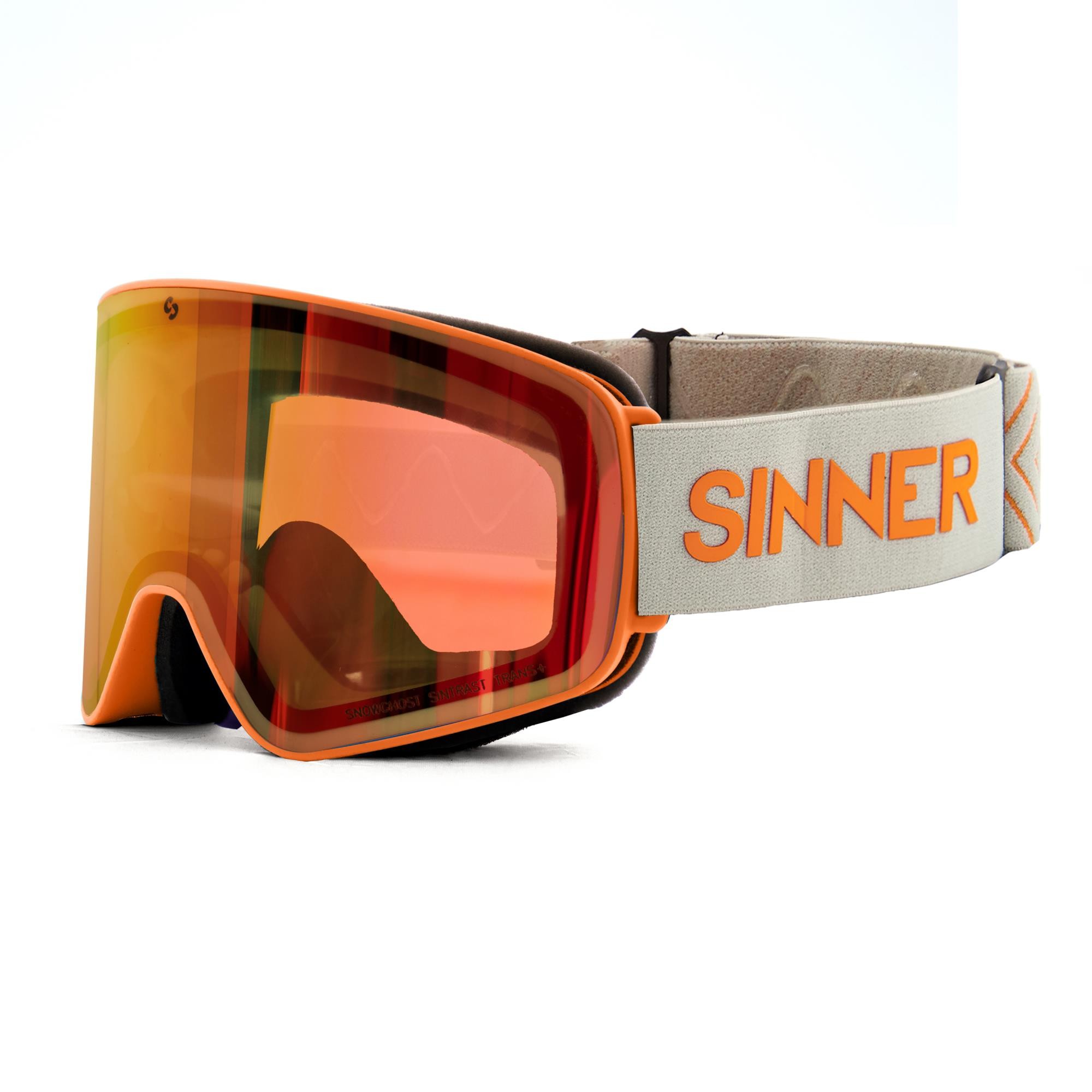 SNOWGHOST SKIBRIL - MAT ORANJE - ORANJE SINTRAST® TRANS+® LENS kopen? | SINNER