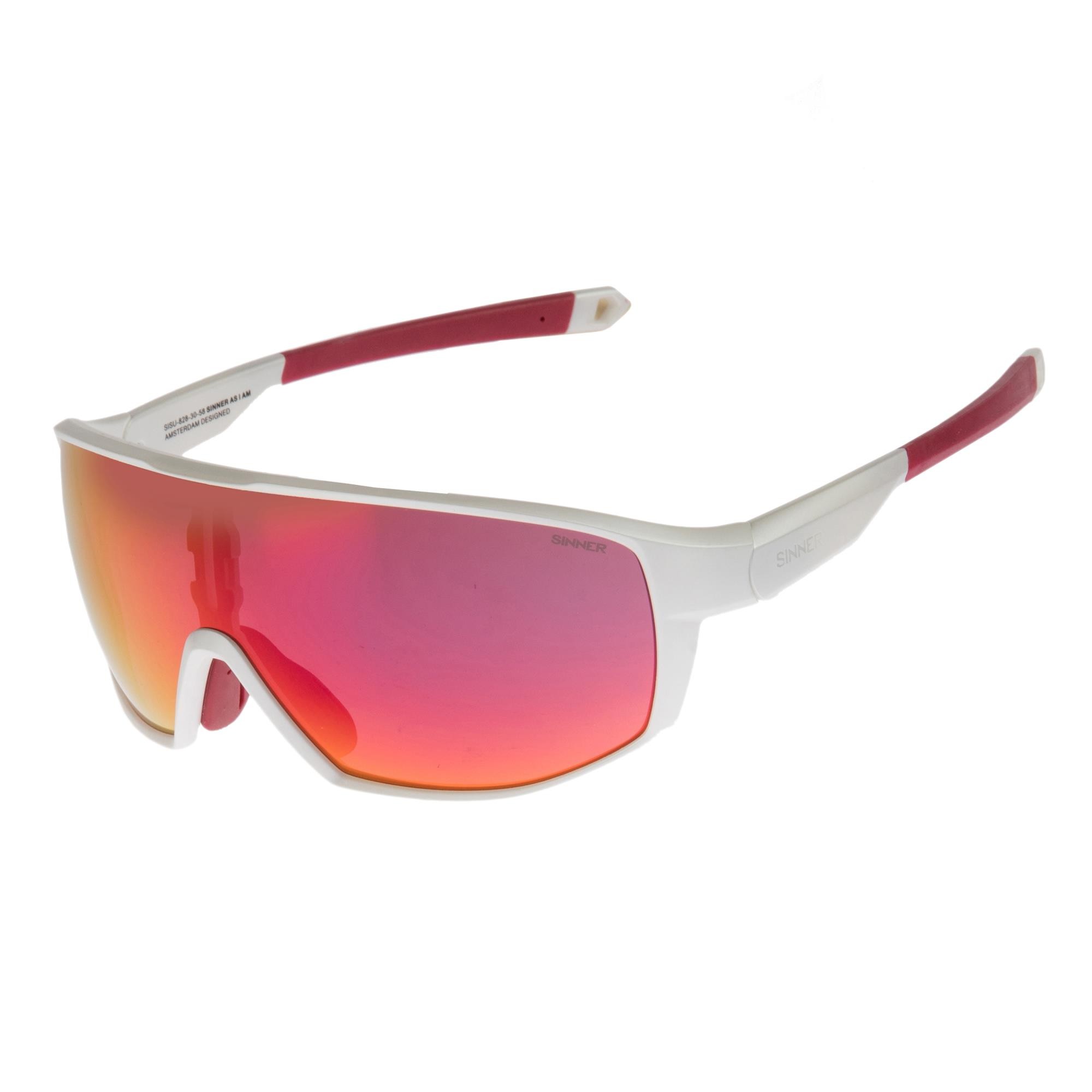 BRYCE II SKI ZONNEBRIL - MAT WIT/ROOD - SINTRAST® SNEEUW-LENS kopen? | SINNER